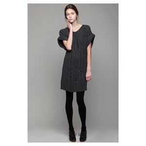 Vanessa Bruno | Stitch Alpaca & Wool Mini Dress Grey | S